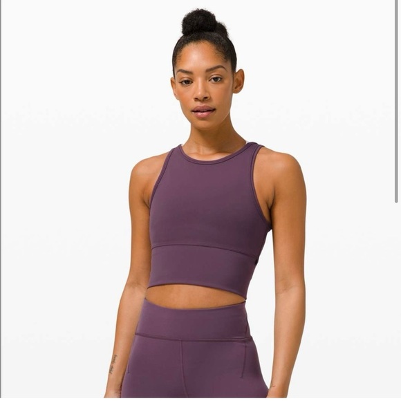 lululemon athletica Tops - Lululemon Power Pivot Tanks (2 tops) black and grape size 4.